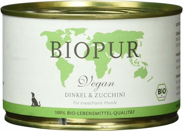 BIOPUR Hundefutter Bio Vegan Dinkel & Zucchini