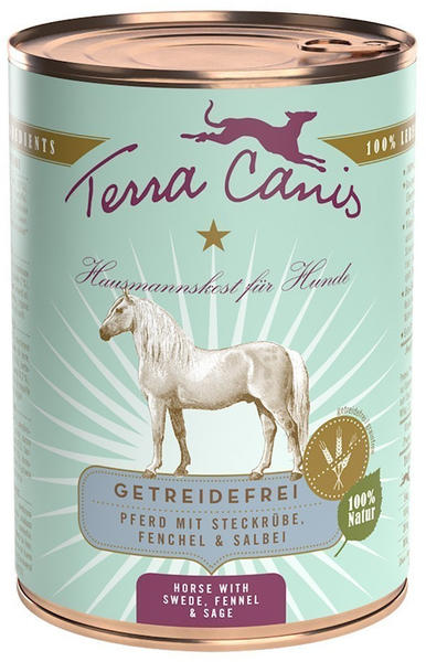 Terra Canis Pferd mit Steckrübe Fenchel und Salbei 400g