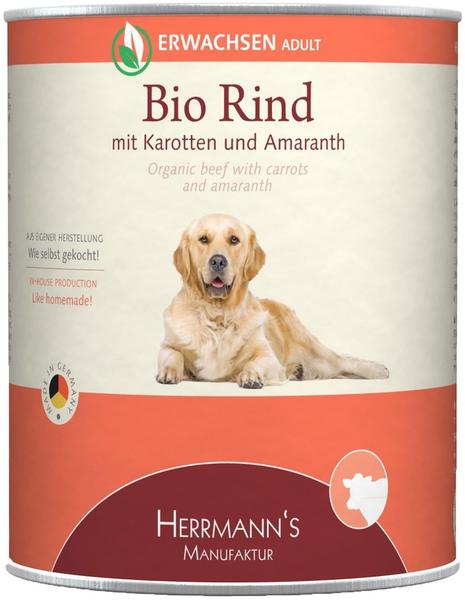 Herrmann's Manufaktur Herrmann's Bio Rind mit Karotten und Amaranth 800g
