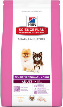Hill's Science Plan Canine Sensitive Stomach & Skin Small & Mini Adult Trockenfutter mit Huhn 1,5 kg
