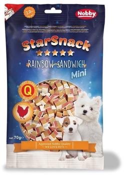 Nobby (2,84 EUR/100g) Nobby Starsnack Mini Rainbow Sandwich 70 g