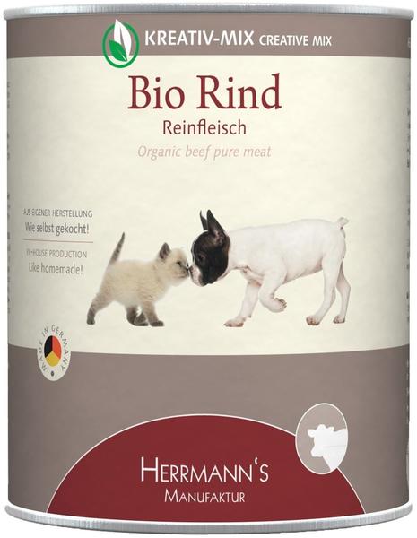 Herrmann's Kreativ-Mix Hund & Katze Bio Rind Reinfleisch 800g