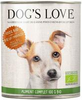 DOG'S LOVE Bio - Rind mit Reis, Apfel & Zucchini | 6 x 200 g, Grundpreis: &euro;