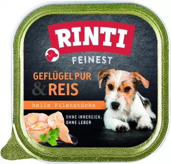 Rinti Feinest Gefl&uuml;gel Pur & Reis Nassfutter 150g