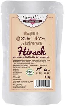 HerzensHund Hirsch mit BioGemüse -glutenfrei- Nicht-Bio 130g