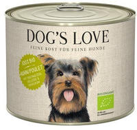 DOG'S LOVE Bio - Huhn mit Buchweizen, Sellerie & Basilikum | 6 x 200 g,...