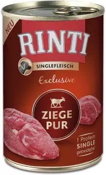 Rinti Singlefleisch Exclusive Ziege Pur Nassfutter 400g