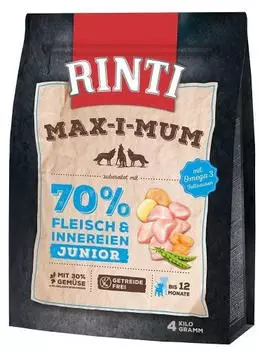Rinti Max-i-mum Junior Huhn Trockenfutter 4kg