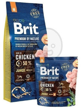 Brit Premium by Nature Junior Medium Hunde-Trockenfutter 15kg