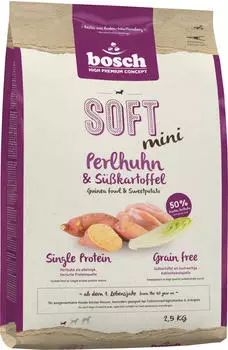 bosch HPC Soft Mini Hund Perlhuhn & Süßkartoffel Trockenfutter 2,5kg