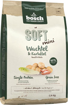 bosch HPC Soft Mini Hund Wachtel & Kartoffel Trockenfutter 2,5kg