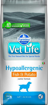 Vet Life Dog Hypoallergenic Fish&Potato 12kg