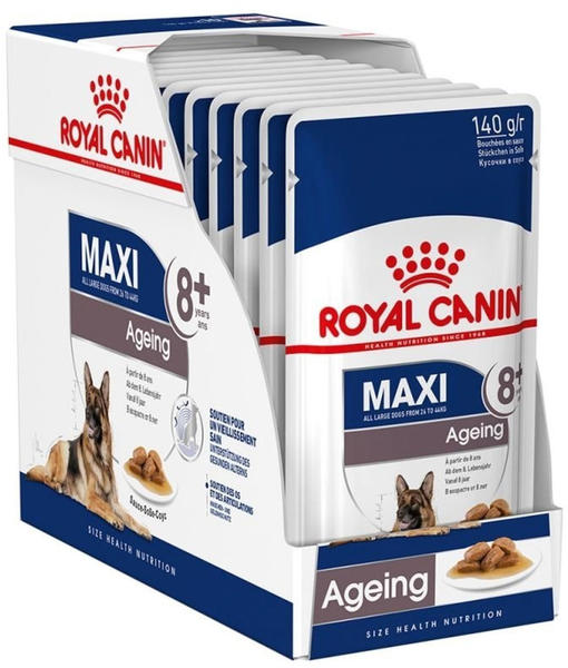 Royal Canin Size Health Nutrition Hund Maxi Ageing 8+ für große Hunde >26kg Nassfutter10x140g