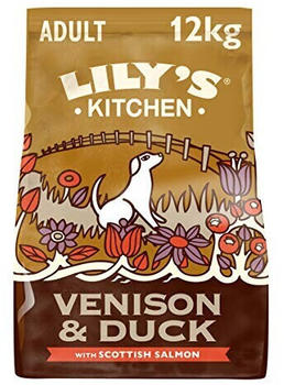 Lily's Kitchen Duck Salmon & Venison Naturalgrain Free Complete Adult 12kg