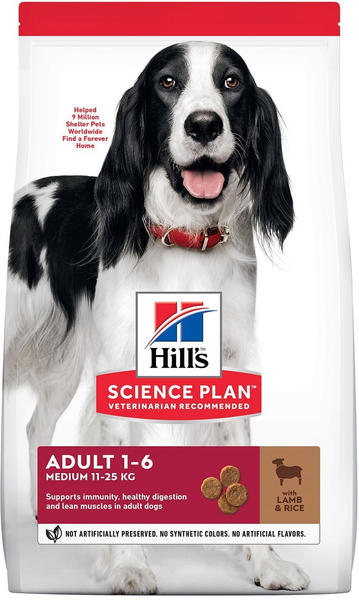 Hill's Science Plan Canine Medium Adult Lamm & Reis Trockenfutter 14kg