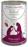 Herrmanns Schaf mit Haferflocken | 12x 400g Hundefutter