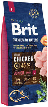 Brit Premium by Nature Junior Large Hunde-Trockenfutter 15kg