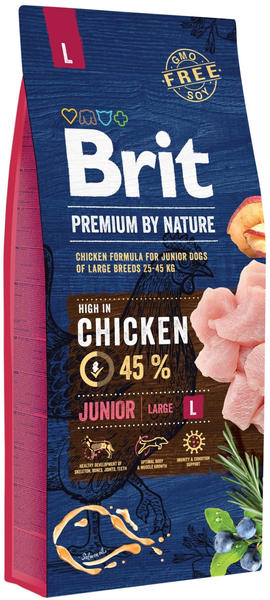 Brit Premium by Nature Junior Large Hunde-Trockenfutter 15kg