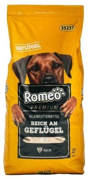 Romeo Premium Alleinfuttermittel Geflügel 3 kg Test ❤️ Testbericht.de-Note:  sehr gut vom März 2022