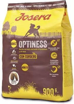 Josera Adult Optiness Hunde-Trockenfutter mit Lamm 900g Josera Adult Optiness Hunde-Trockenfutter mit Lamm 900g