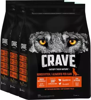 CRAVE Dog Adult mit Truthahn & Huhn Trockenfutter 2,8kg