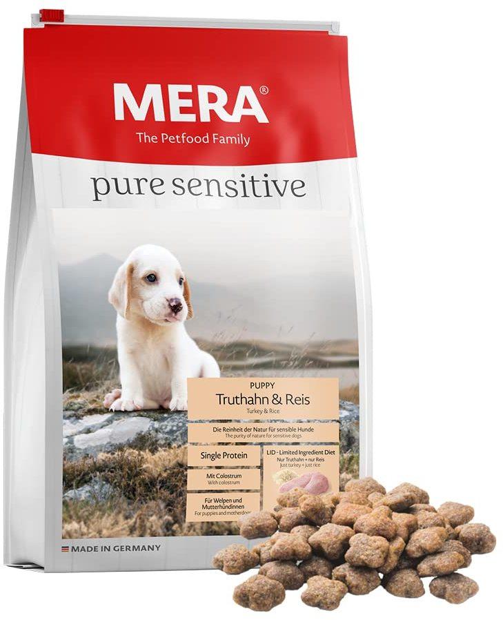 Mera The Petfood Family MERA Pure Sensitive Puppy Truthahn und Reis 4kg  Test TOP Angebote ab 22,39 € (September 2023)