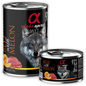 Alpha Spirit Wet Food Beef & Melon 400gr
