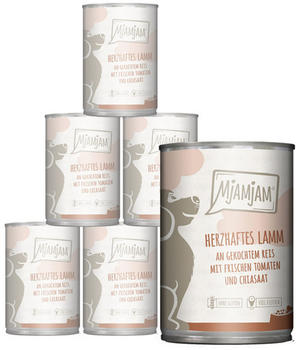 MjAMjAM Premium herzhaftes Lamm angekochtem Reis mit frischen Tomaten 6x 400g/800g