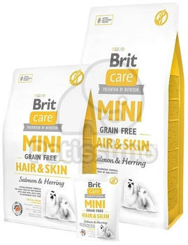 Brit Care Hund Mini Hair&Skin Lachs&Hering Trockenfutteri 7kg