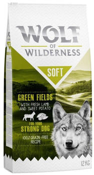 Wolf of Wilderness Adult Soft "Green Fields" - Lamb 12kg