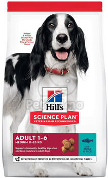 Hill's Science Plan Canine Adult Medium Thunfisch & Reis Trockenfutter 2,5kg