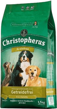 Christopherus Getreidefrei Adult Hunde-Trockenfutter Ente & Kartoffel 1,5kg