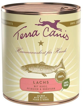 Terra Canis Classic Lachs mit Hirse Pfirsich & Kräutern 800g