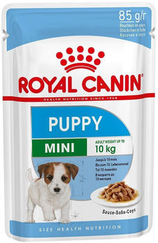 Royal Canin MINI PUPPY feine Stückchen in Soße Nassfutter 85g