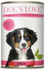 Dog's Love Premium Hundefutter Nassfutter Junior Rind mit Karotte & Salbei (6 x...