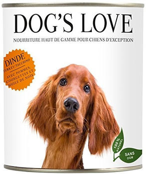 Dog's Love Pute mit Apfel Zucchini und Walnussöl 400g