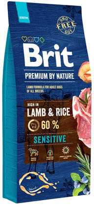Brit Premium By Nature Sensitive Lamm 15kg
