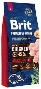 Brit Premium By Nature Adult Large (25-45kg) Huhn Trockenfutter 15kg