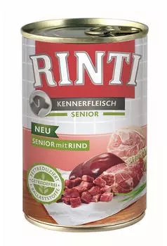 Rinti Kennerfleisch Senior Hund Rind Nassfutter 400g