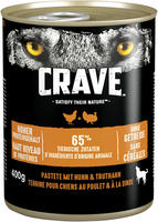 Crave Hundenassfutter Adult Getreidefrei 400 G Huhn & Truthahn