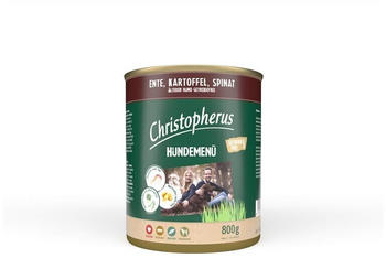 Christopherus Hundemenü Senior mit Ente Kartoffel und Spinat 800g