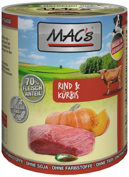 MAC's Dog Rind & Kürbis Nassfutter 400g