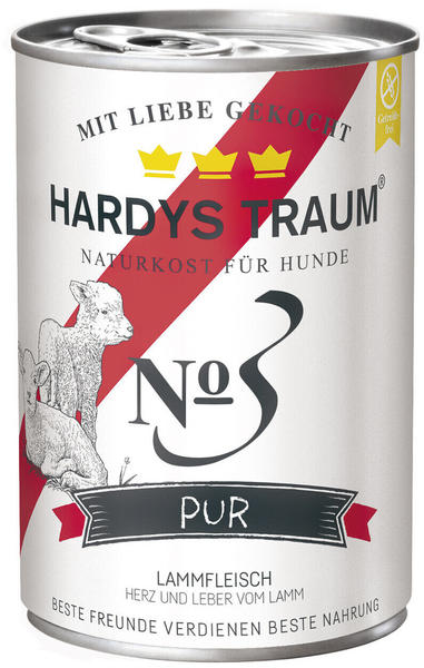 HARDYS Traum Hundefutter Pur No. 3 Lamm 400g