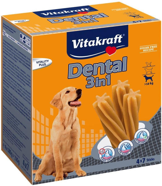 Vitakraft Multipack Dental 3in1 M 4 x 7 Sticks