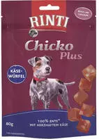 Rinti Hundesnack Chicko Plus K&auml;sew&uuml;rfel Mit Ente 80 G Hundeleckerlis