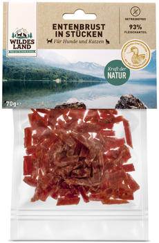 Wildes Land Fleischsnacks Entenbrust in Stücken 70g