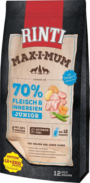 Rinti Max-i-Mum Junior Huhn 12kg+ 2kg