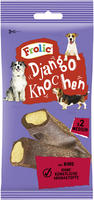 FROLIC Django Knochen f&uuml;r mittelgro&szlig;e Hunde mit Rind, 2 St&uuml;ck - Kauintensive