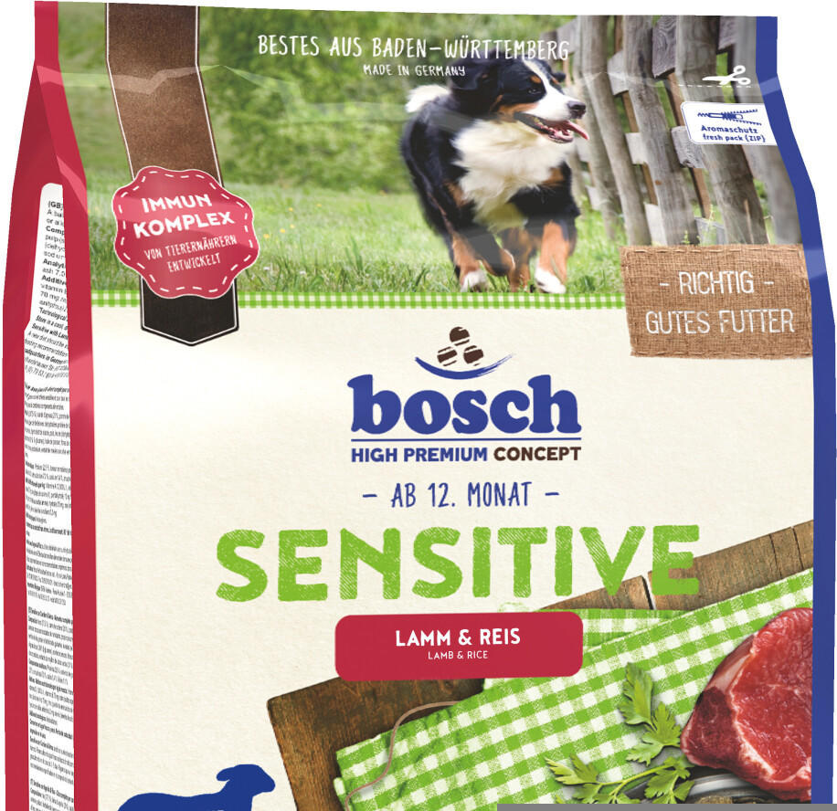 bosch Tiernahrung bosch Adult Sensitive Trockenfutter Lamm & Reis 3kg Test  TOP Angebote ab 14,30 € (September 2023)