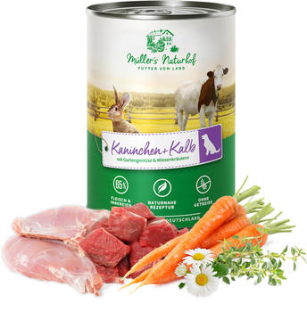 M&uuml;ller&rsquo;s Naturhof Kalb und Kaninchen 400g